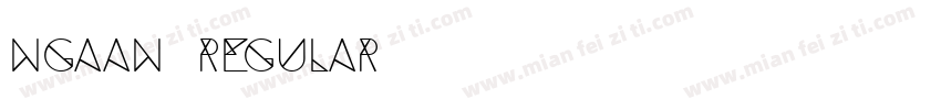 Ngaan Regular字体转换